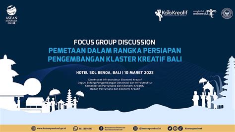 Kemenparekraf Adakan Fgd Pemetaan Untuk Persiapan Pengembangan Klaster