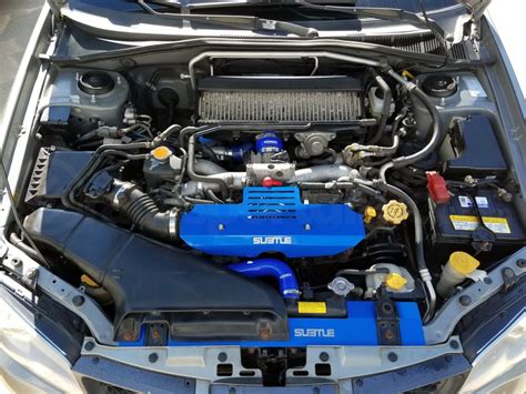 Subtle Solutions Alternator Cover Blue Subaru WRX STI 2004 2007 ENG