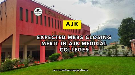 Mbbs Closing Merit Expected In Ajk Medical Colleges