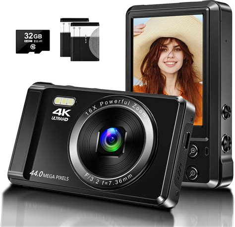 Digital Camera Auto Focus Fhd 4k Vlogging Camera With