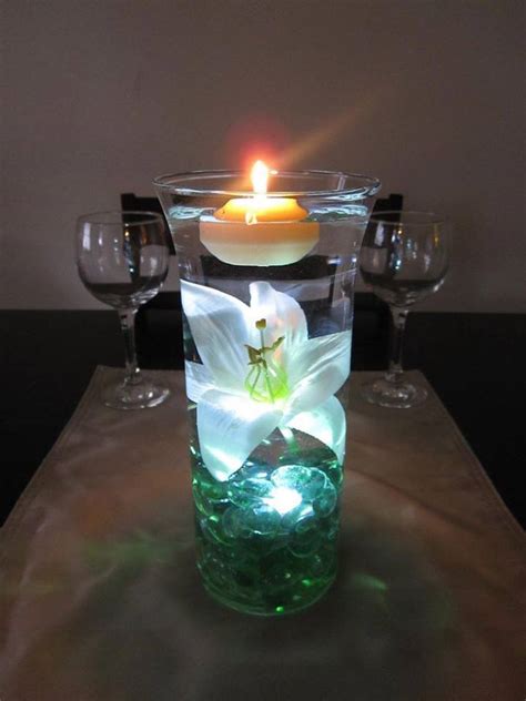 Wodnerful Diy Unique Floating Candle Centerpiece With Flower