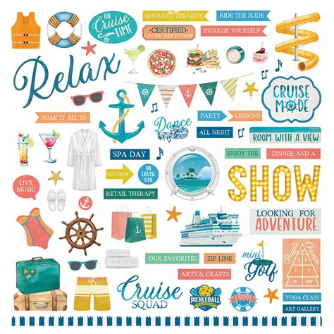 Photoplay Anchors Aweigh Collection 12 X 12 Cardstock Stickers