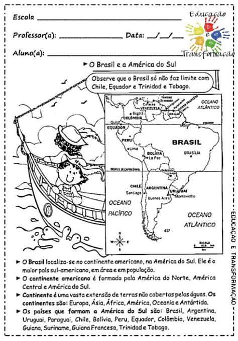 Geografia Atividades Variadas De Geografia Atividades Da Tia Anna The