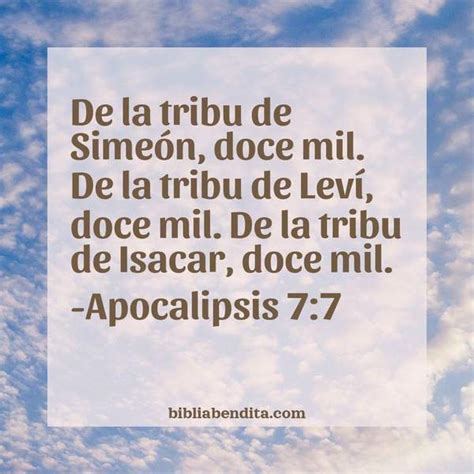 Explicación Apocalipsis 7 7 De la tribu de Simeón doce mil De la