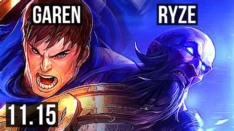 Garen Vs Ryze Mid Legendary Games Na Master V