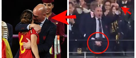 Spanish FA President Luis Rubiales Grabs His Crotch Kisses Jennifer