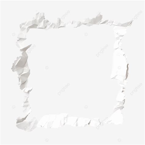 White Torn Paper Isolated For Element Paper Torn Ripped Png