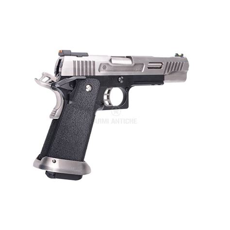 Pistola Softair A Gas Hi Capa 5 1 Force T REX Colore Silver WE