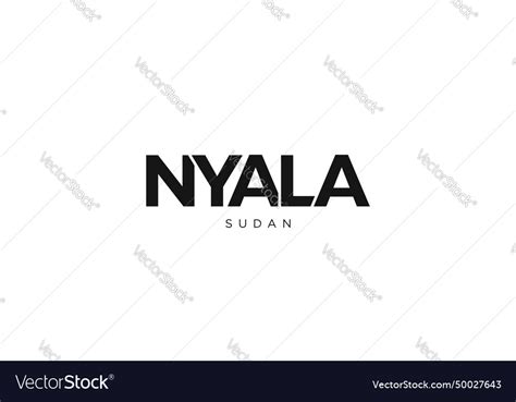 Nyala in the sudan emblem design features Vector Image