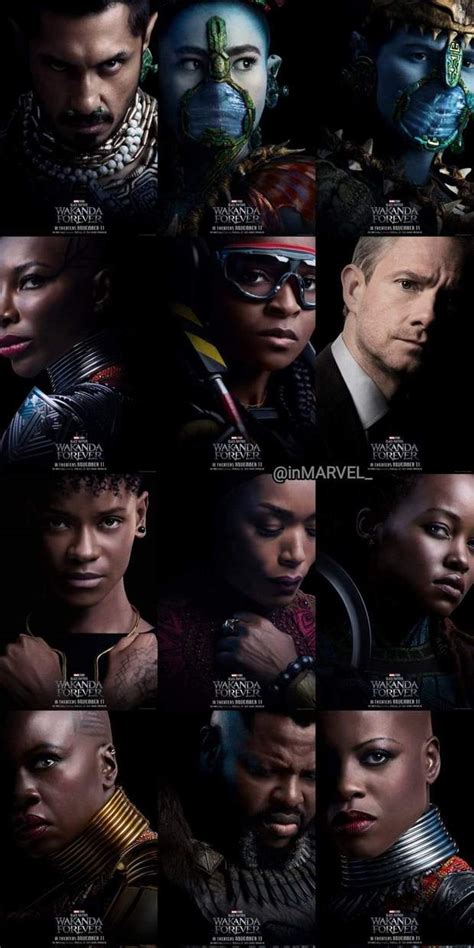 P Sters Individuales De Black Panther Wakanda Forever