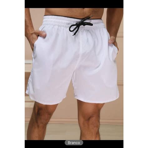 Bermuda Masculina Short Tactel Elastano Academia Esporte Faz A Boa