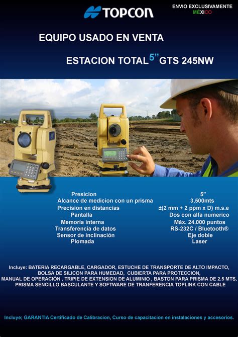 Topcon GTS245NW Estacion Total