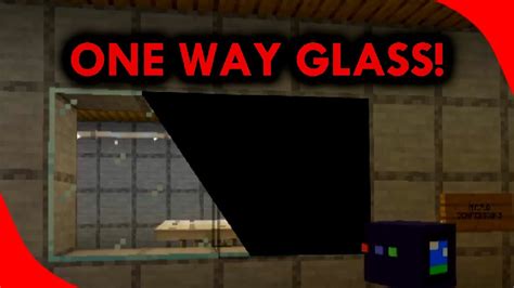 How To Make One Way Glass In Minecraft Vanilla 1 16 2021 Youtube