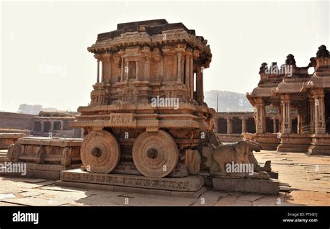 Stone Chariot Of Vijay Vitthala Temple Hampi Karnataka One Among