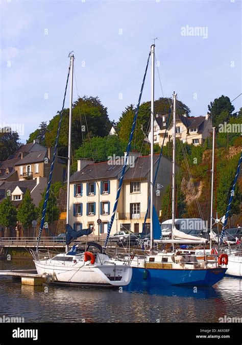 France Brittany Finistere Port Harbour Marina River Morlaix River