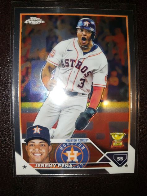 Jeremy Pena Rookie Cup Rc Topps Chrome Refractor Base Jose