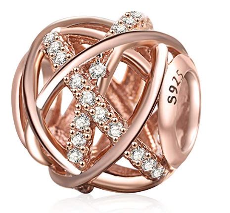 Soulbeads Jewelry Rose Gold Galaxy Charm Authentic 925 Sterling Silver