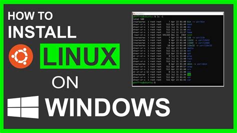 How To Install Linux On Windows YouTube