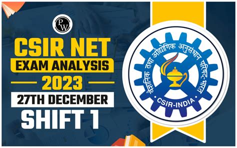 Csir Net Exam Analysis 2023 27th December Shift 1 Difficulty Level