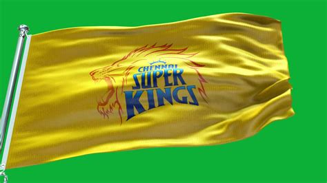 Chennai super kings flag green background 25279831 Stock Video at Vecteezy