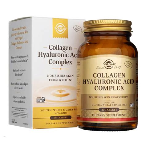 Solgar Collagen Hyaluronic Acid Complex 30 Tablets