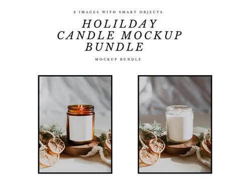 Candle Mockup, Candle Label Mockup, Label Mockup, White Label Mockup ...