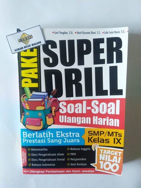 Jual Super Drill Soal Soal Ulangan Harian SMP MTs Kelas IX Di Lapak