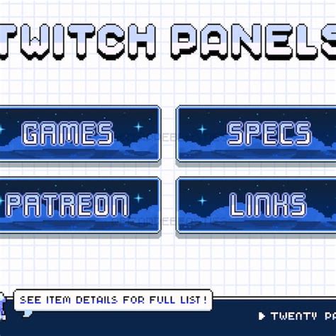 X Cute Animated Twitch Stream Screens Pack Bit Pixel Art Etsy