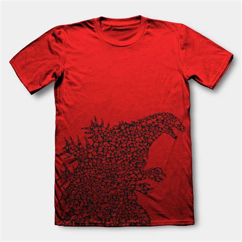 Godzilla T Shirt Design Tshirt Factory