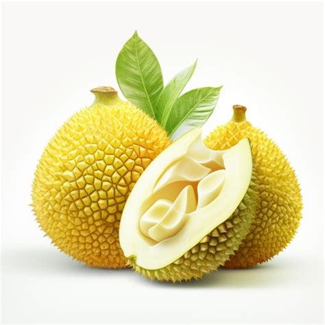 Premium Photo Realistic Jackfruit Illustration On White Background