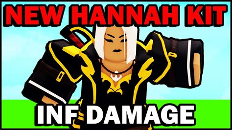 NEW OP HANNAH KIT Roblox Bedwars YouTube