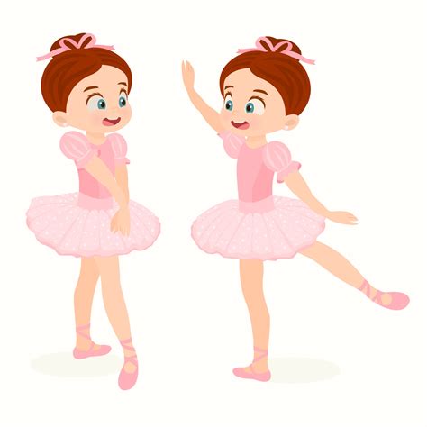 Little ballerinas posing together 1966700 Vector Art at Vecteezy