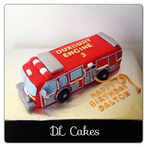 Fire truck cake #firetruck | Firetruck cake, No bake cake, Grooms cake