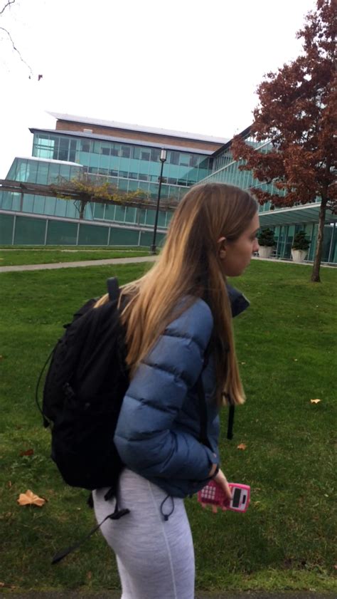 Thick Blonde College Student In Grey Leggings Spandex Leggings Yoga Pants Forum