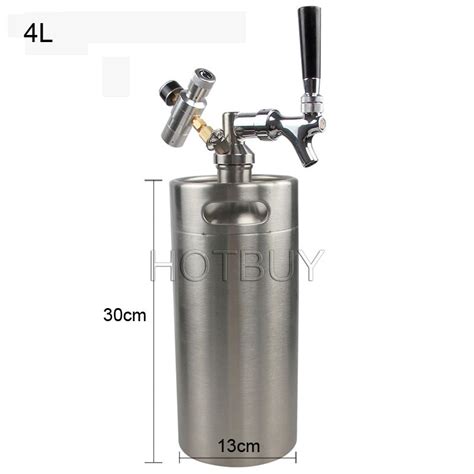 2019 2l4l Stainless Steel 304 Beer Mini Keg Homebrew Keg Co2 Regulator