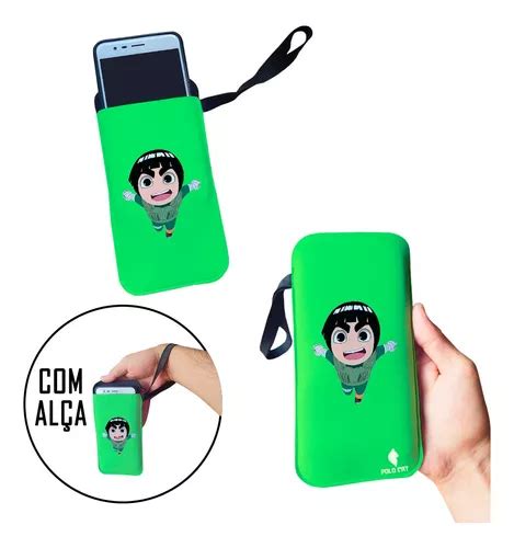 Case Para Celular Rock Lee Kawaii Verde Parcelamento Sem Juros