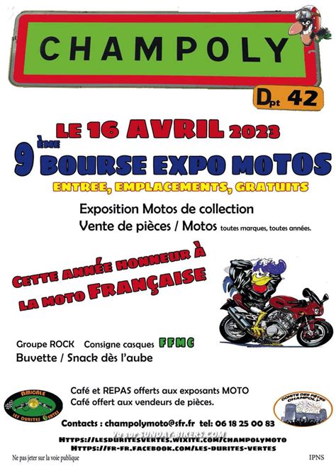 Manifestation Me Bourse Expo Motos Avril Champoly