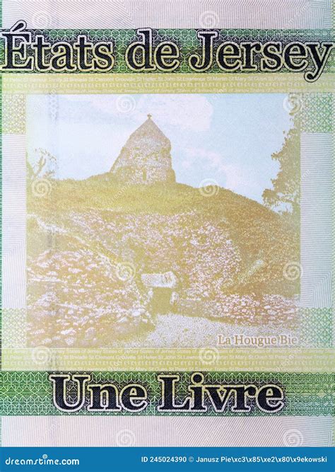 La Hougue Bie From Jersey Money Stock Photo Image Of Pound Note