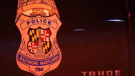 File The Baltimore Police Departments Logo Is Seen On The Side Of A Patrol Vehicle In