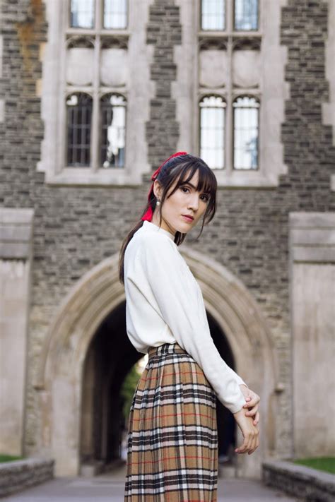 Long Plaid Skirt Carolina Pinglo