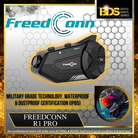 FREEDCONN R1 PRO Motorcycle Bluetooth Video Wifi Recorder Intercom