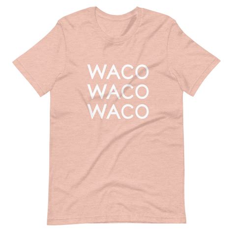 Waco Waco Waco White Logo T Shirt Etsy