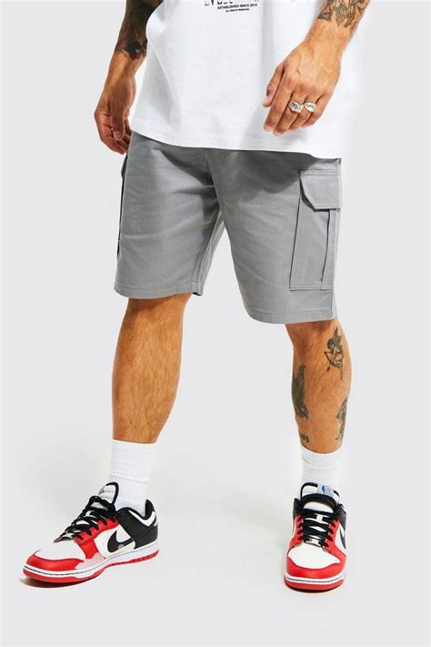 Fixed Waist Band Cargo Shorts Boohoo