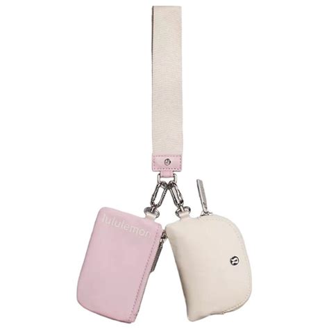 Lululemon Dual Pouch Wristlet Car Keychain Ideas Pink Keychain