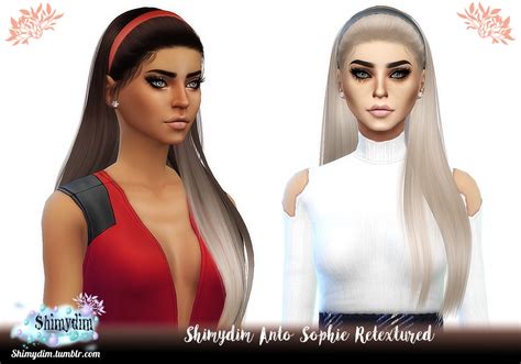 Sims 4 Hairs ~ Shimydim Anto`s Sophie Hair Retextured