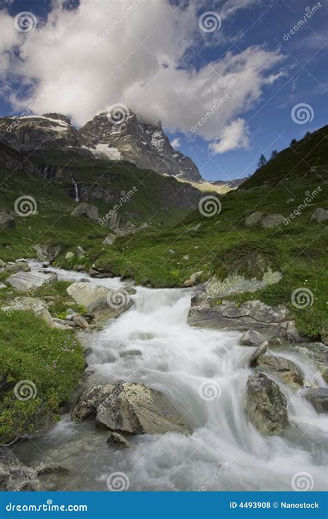 Monte Cervino Italy stock photo. Image of skies, ecology - 4493908