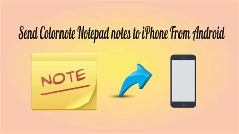 Cómo enviar notas de Colornote Notepad a iPhone y PC desde Android