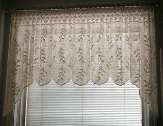 Blowing Wheat Valance Pattern By Kathryn A Clark Crochet Curtain