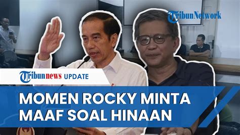 Momen Rocky Gerung Minta Maaf Soal Pernyataan Yang Dianggap Hina