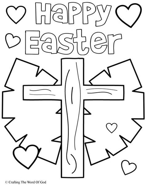 Happy Easter 3 Coloring Page Crafting The Word Of God